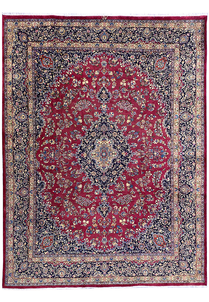 9.9 x 11.7 Genuine SIGNED Persian Handmade  Wool Rug  #F-6881