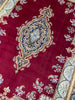 Load image into Gallery viewer, 9.6 x 13.0 Classic Handmade Persian Kerman Rug Rich Elegant Handmade Carpet BURGUNDY #F-6882