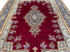 Load image into Gallery viewer, 9.6 x 13.0 Classic Handmade Persian Kerman Rug Rich Elegant Handmade Carpet BURGUNDY #F-6882