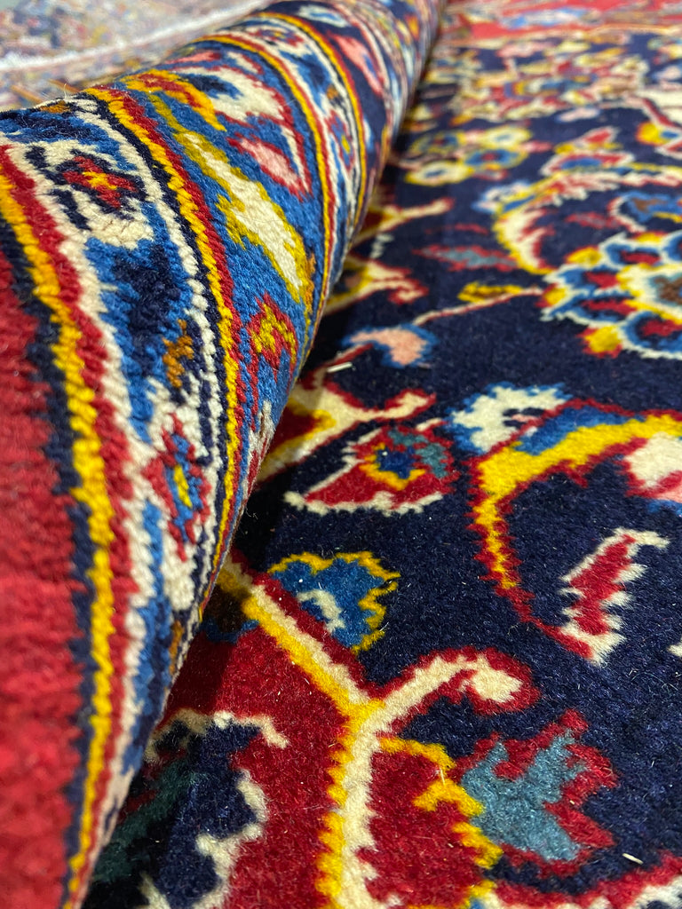 9.0 x 13.7 Finer Quality Authentic Persian Kashan Rug #F-6884