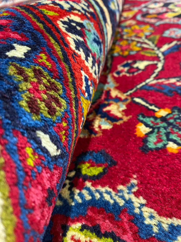 9.5 x 12.3 SIGNED Authentic Persian Rug #F-6885