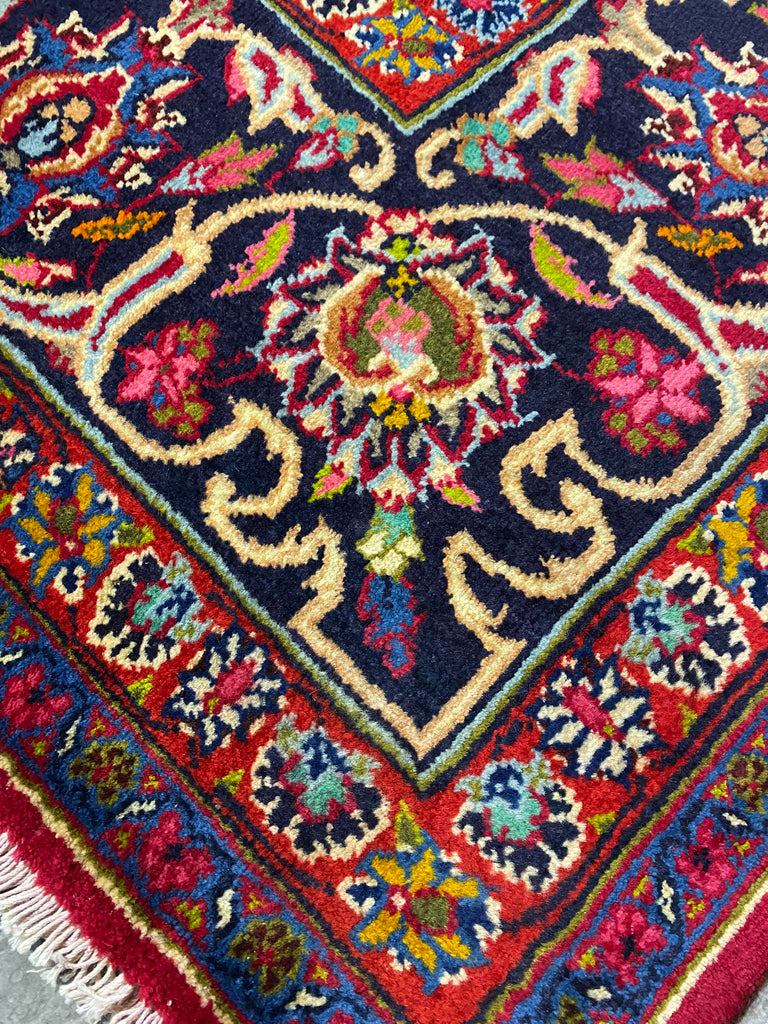 9.5 x 12.3 SIGNED Authentic Persian Rug #F-6885