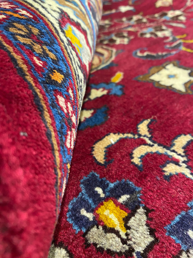 9.9 x 13.0 SIGNED Persian Handmade Wool Rug  #F-6886