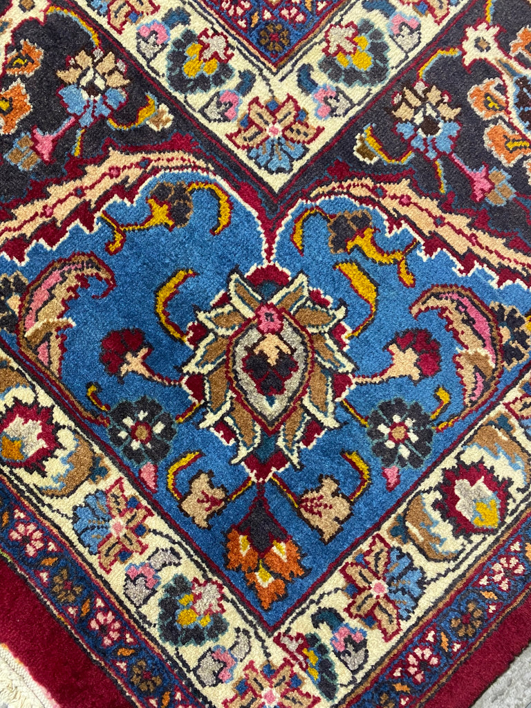 9.9 x 13.0 SIGNED Persian Handmade Wool Rug  #F-6886