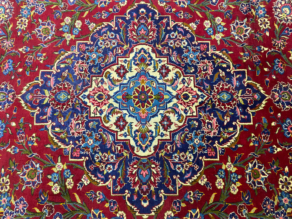 9.8 x 13.0 Traditional Quality Persian Kashan Rug  #F-6887