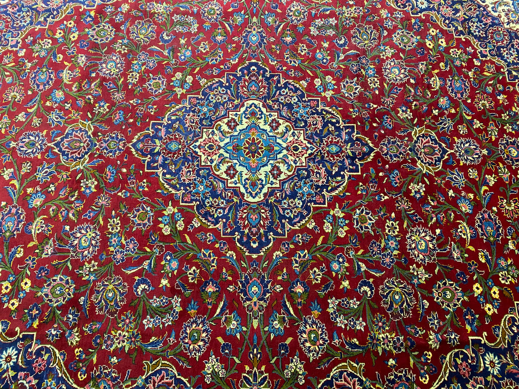 9.8 x 13.0 Traditional Quality Persian Kashan Rug  #F-6887