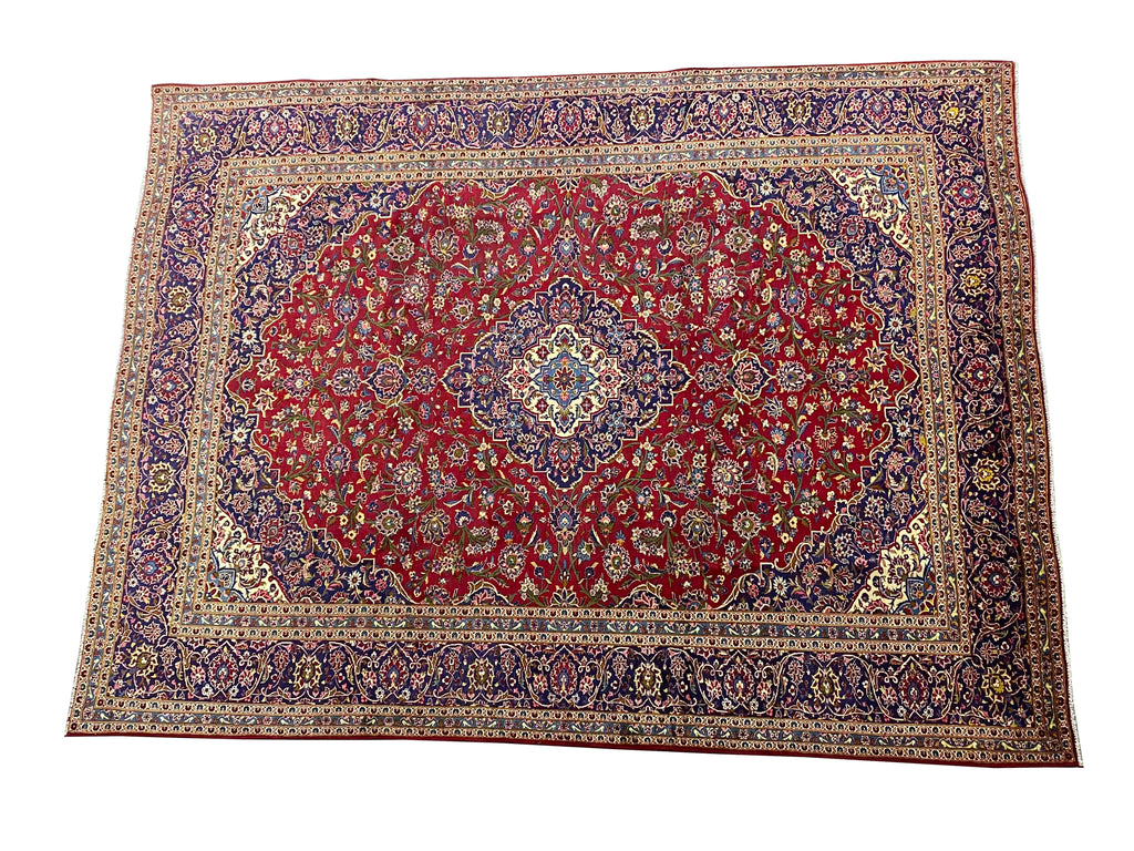 9.8 x 13.0 Traditional Quality Persian Kashan Rug  #F-6887