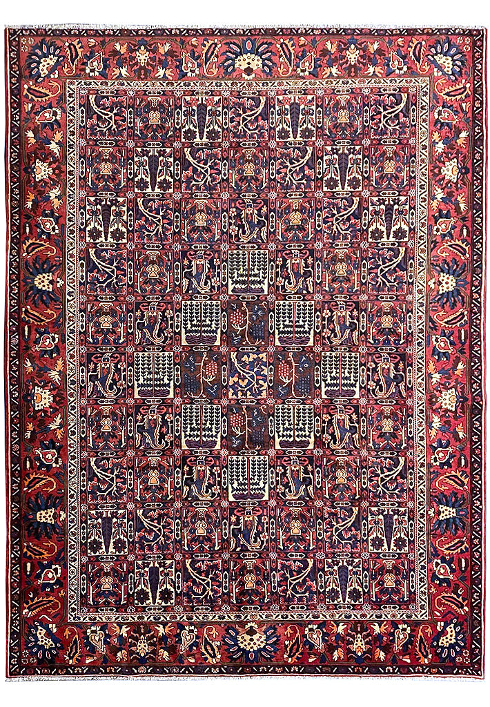 9.5 x 12.0 Authentic Persian Bakhtiar Rug #F-6889
