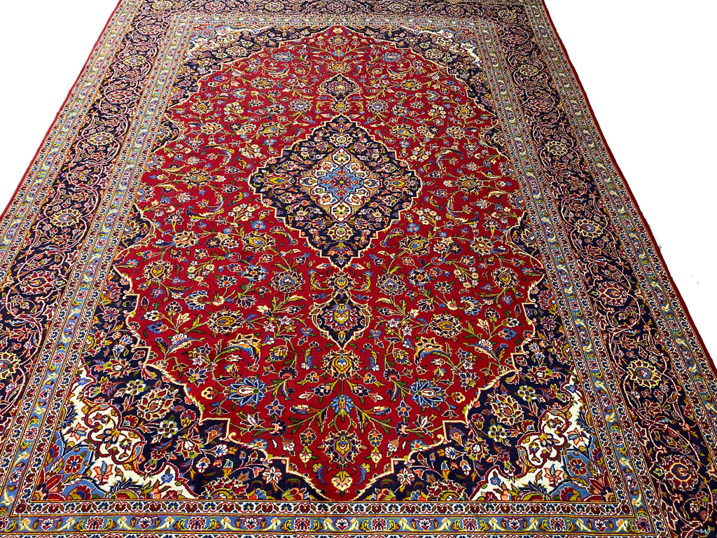 9.5 x 13.0 Authentic Classic Persian Quality Kashan rug #F-6890