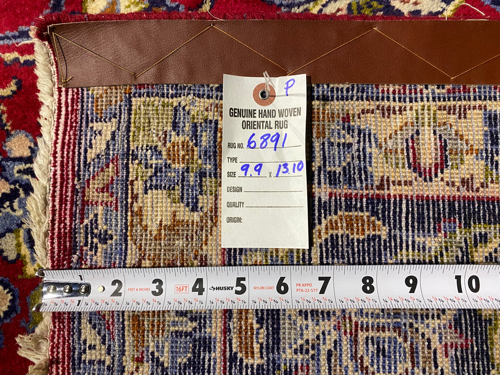 9.9 x 14.0 Genuine Persian Najafabad Esfahan Wool Rug #F-6891