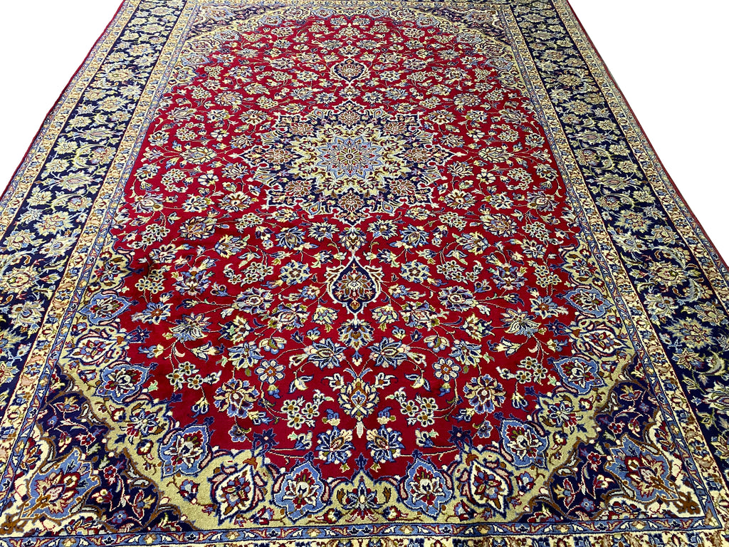 9.9 x 14.0 Genuine Persian Najafabad Esfahan Wool Rug #F-6891