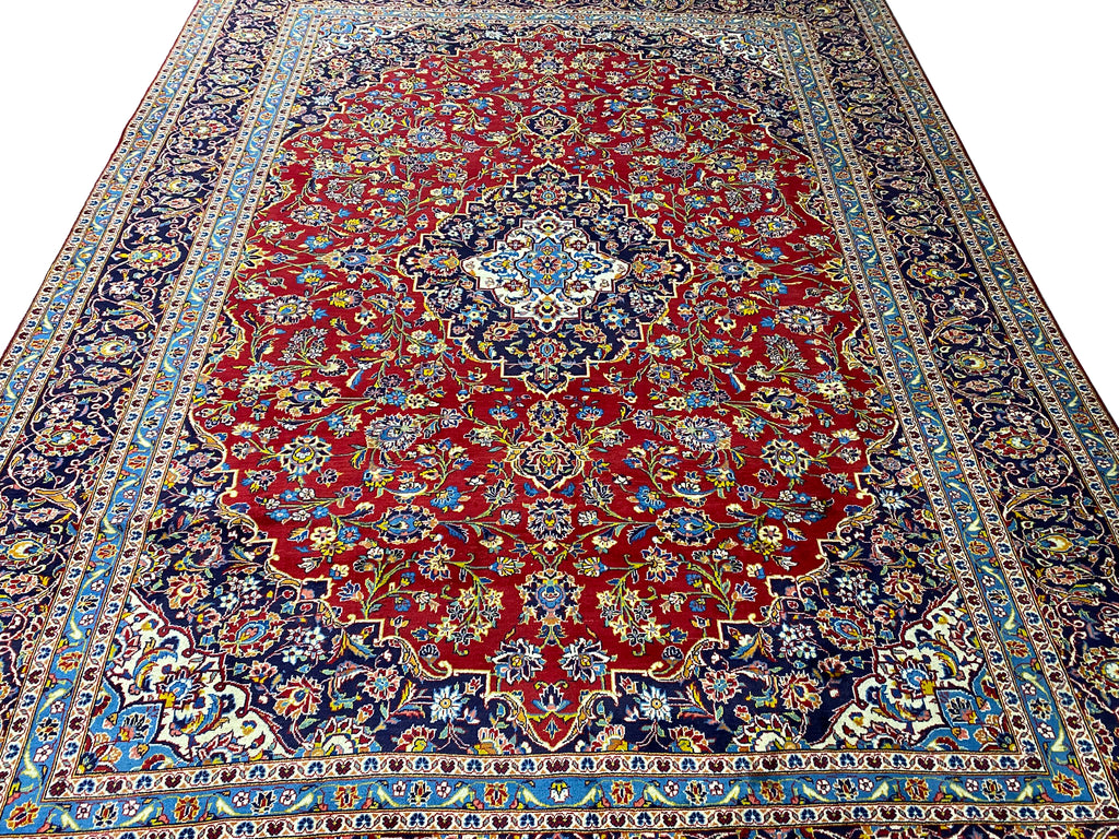 9.9 x 13.0 Quality Persian Kashan Rug #F-6892