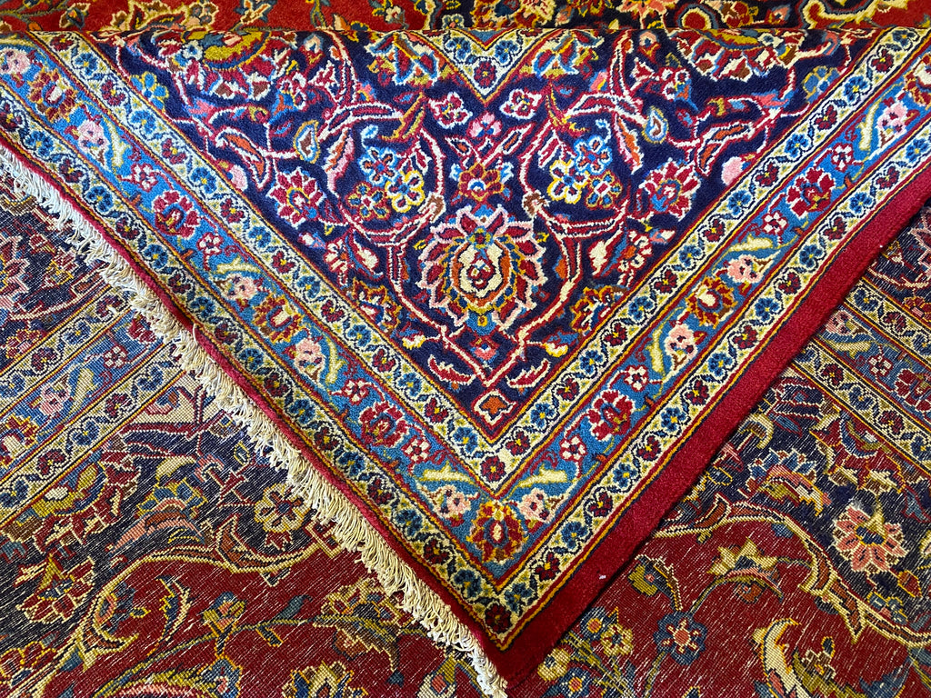 10 X 14 Quality Persian Kashan Rug Classic Traditional Carpet #F-6894