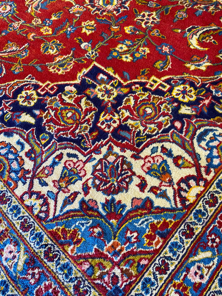 10 X 14 Quality Persian Kashan Rug Classic Traditional Carpet #F-6894