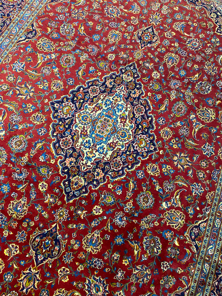 10 X 14 Quality Persian Kashan Rug Classic Traditional Carpet #F-6894