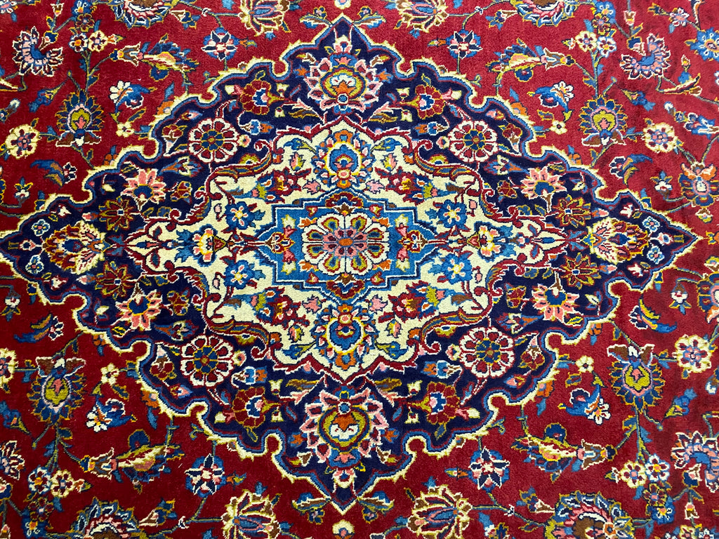 10 X 14 Quality Persian Kashan Rug Classic Traditional Carpet #F-6894