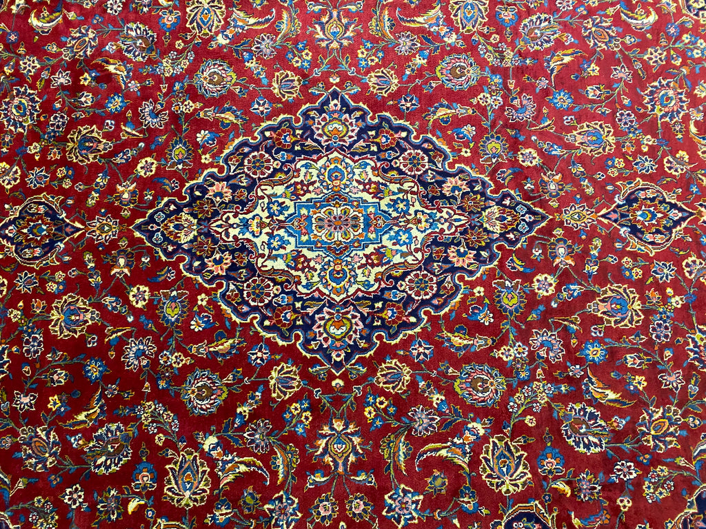 10 X 14 Quality Persian Kashan Rug Classic Traditional Carpet #F-6894