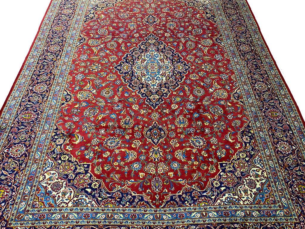 10 X 14 Quality Persian Kashan Rug Classic Traditional Carpet #F-6894
