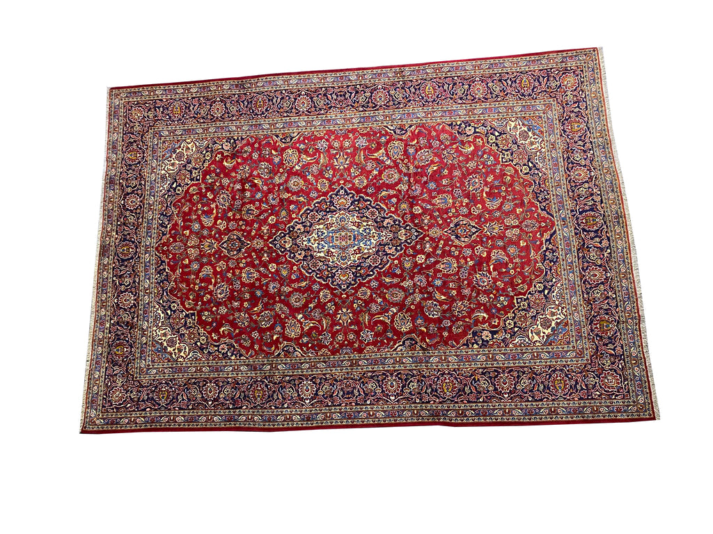 10 X 14 Quality Persian Kashan Rug Classic Traditional Carpet #F-6894