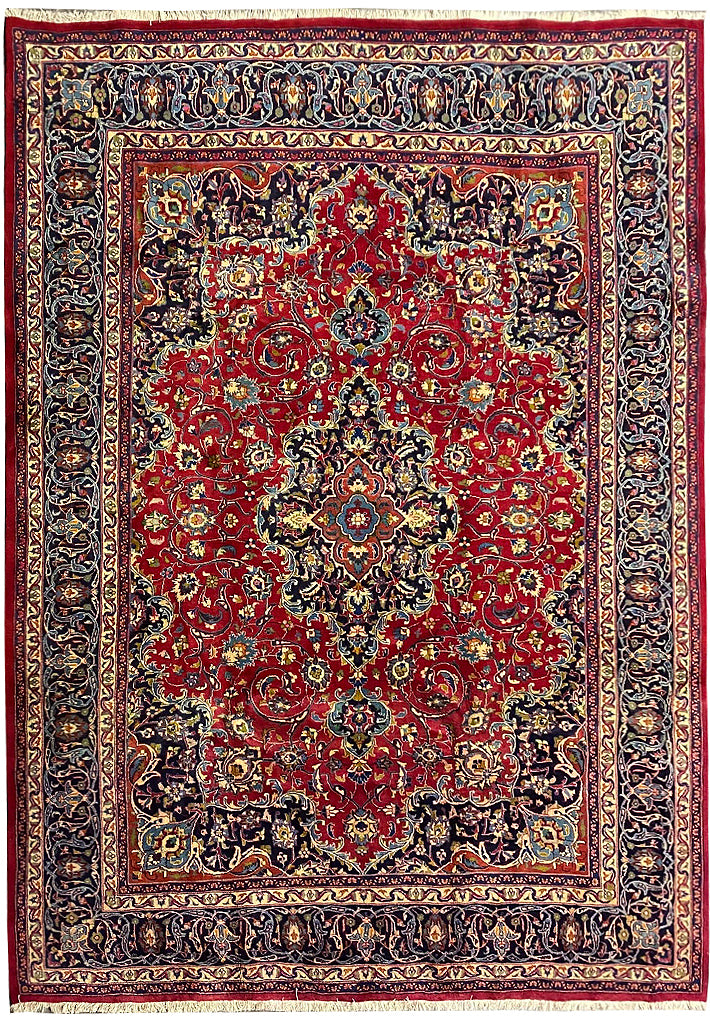 8.3 x 12.0 Quality Persian Kashan Rug  #F-6896
