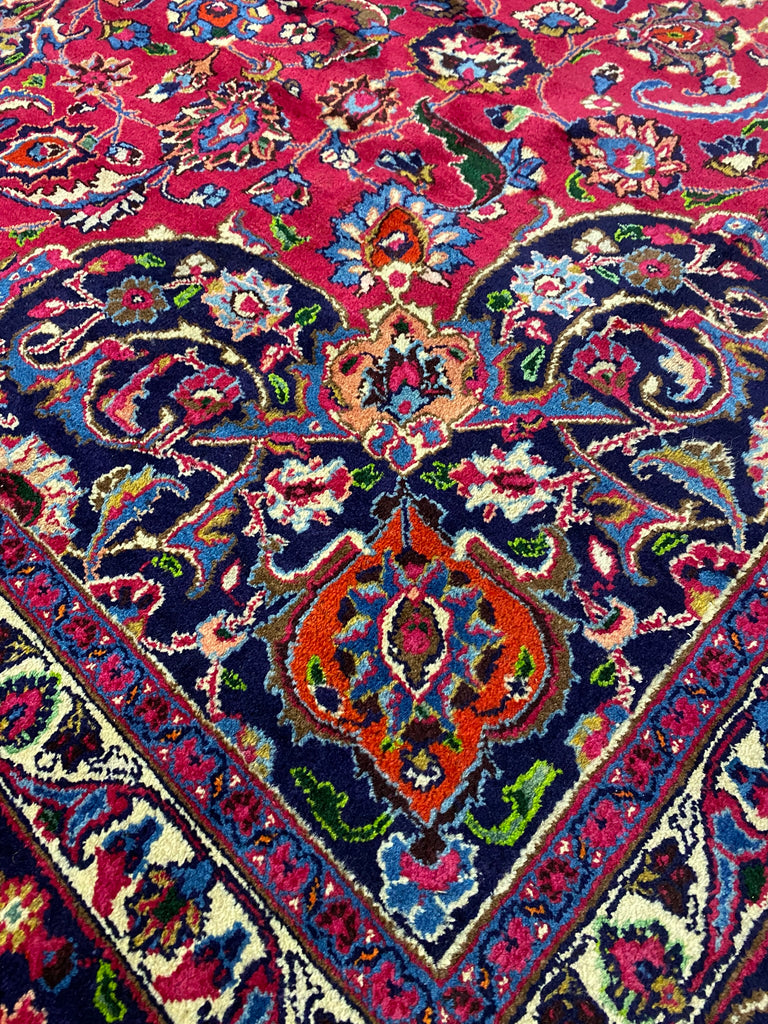 10.0 X 11.6 SIGNED Persian Rug SQUARISH SIZE  #F-6897