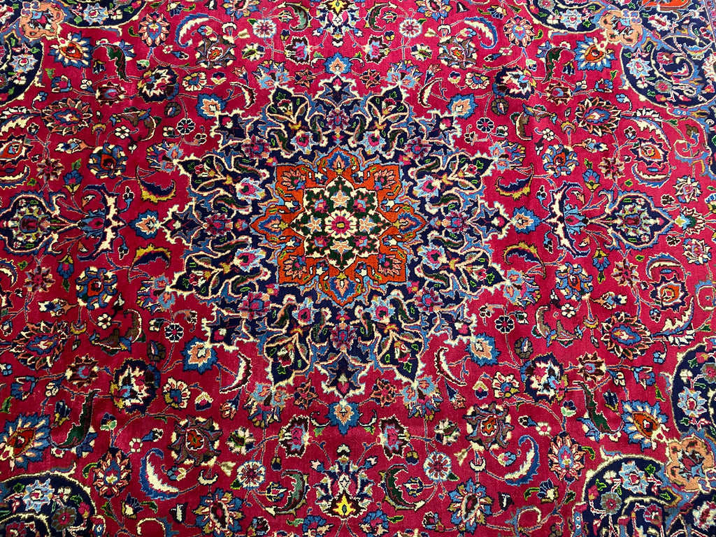 10.0 X 11.6 SIGNED Persian Rug SQUARISH SIZE  #F-6897