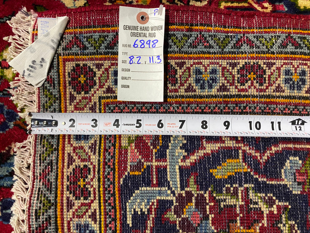 8.2 X 11.3 Quality Persian Kashan Rug #F-6898