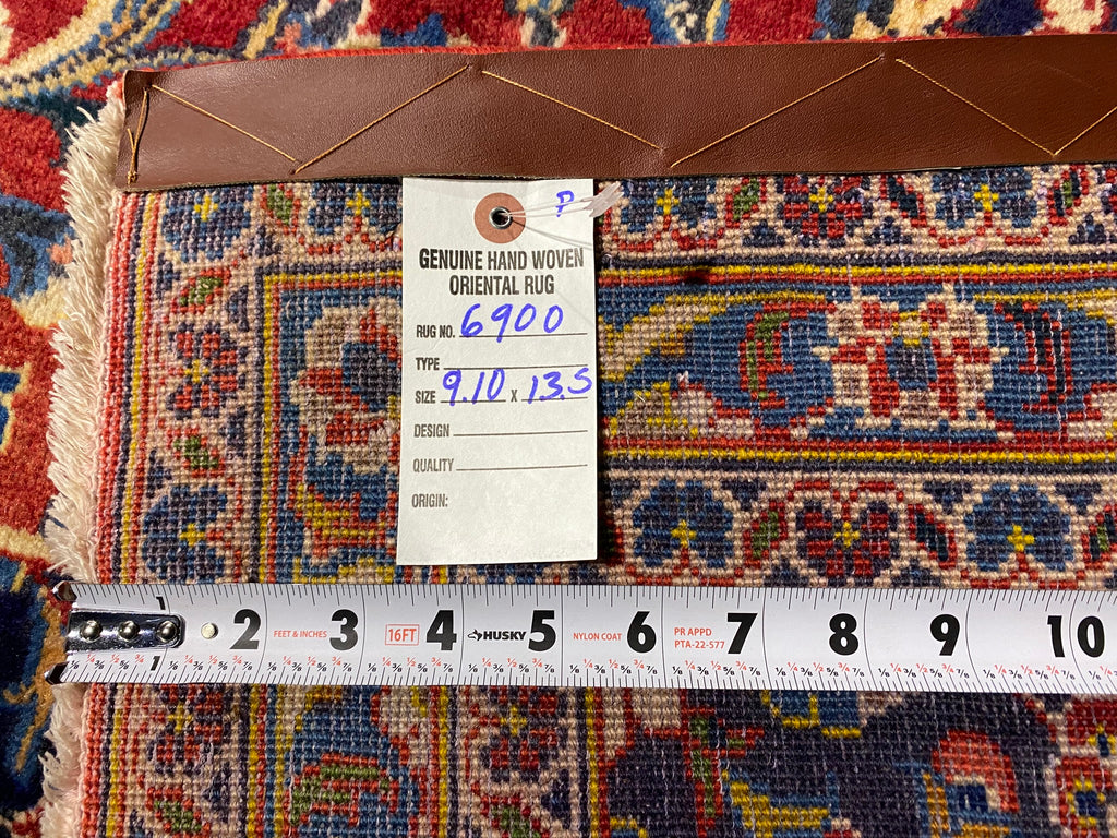 9.10 x 13.5  Classic Traditional Persian Kashan Rug #F-6900