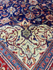 Load image into Gallery viewer, 9.7 x 12.9 Authentic Traditional Persian Esfahan Najafabad Wool Rug NAVY BLUE #F-6901