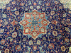 Load image into Gallery viewer, 9.7 x 12.9 Authentic Traditional Persian Esfahan Najafabad Wool Rug NAVY BLUE #F-6901