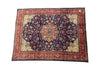 Load image into Gallery viewer, 9.7 x 12.9 Authentic Traditional Persian Esfahan Najafabad Wool Rug NAVY BLUE #F-6901