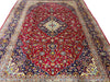 Load image into Gallery viewer, 9.6 x 13.4 Persian Classic Kashan Rug Wool RED BLUE #F-6902