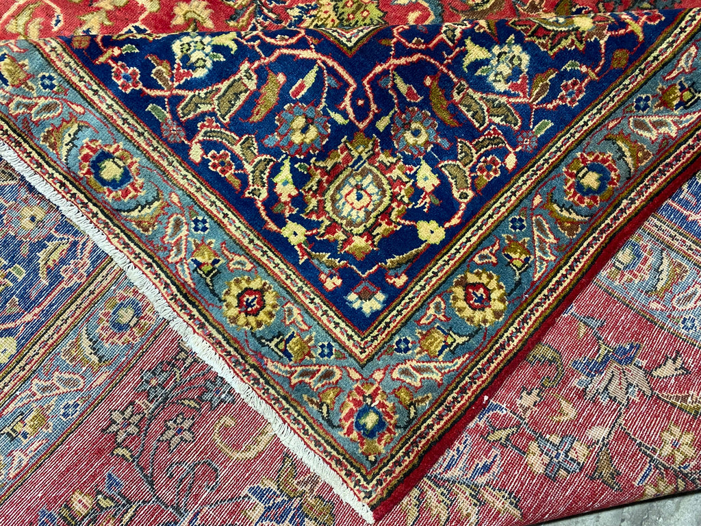 8.8 x 12.3 Semi-Antique Persian Tabriz Wool Rug #F-6903