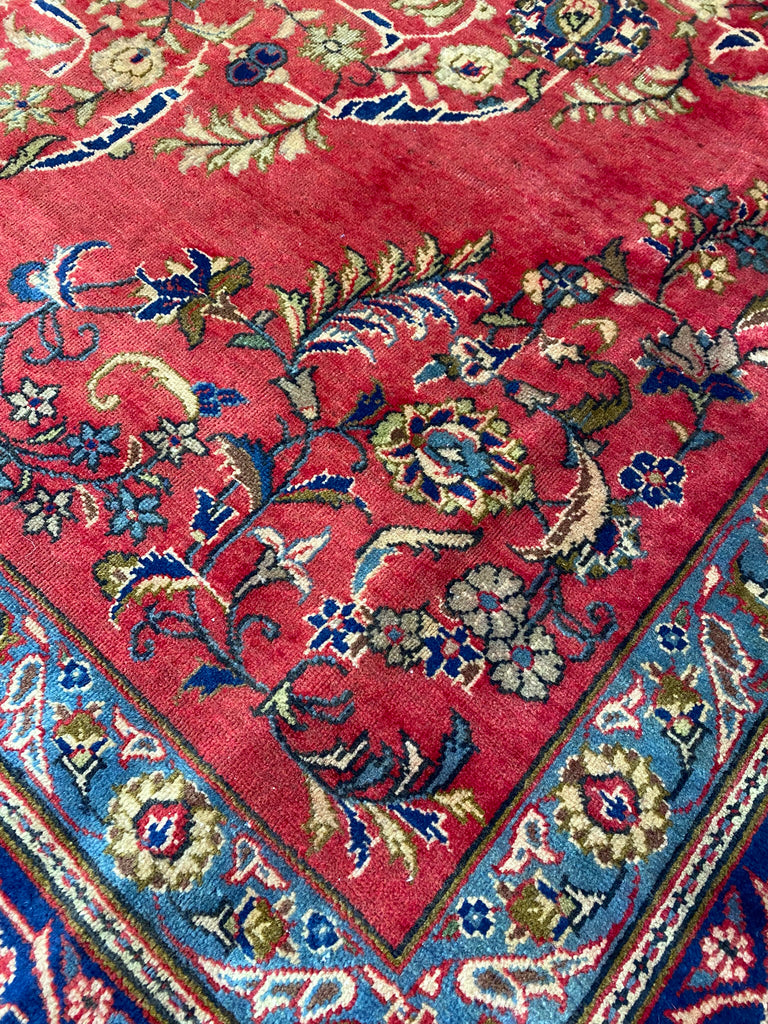 8.8 x 12.3 Semi-Antique Persian Tabriz Wool Rug #F-6903