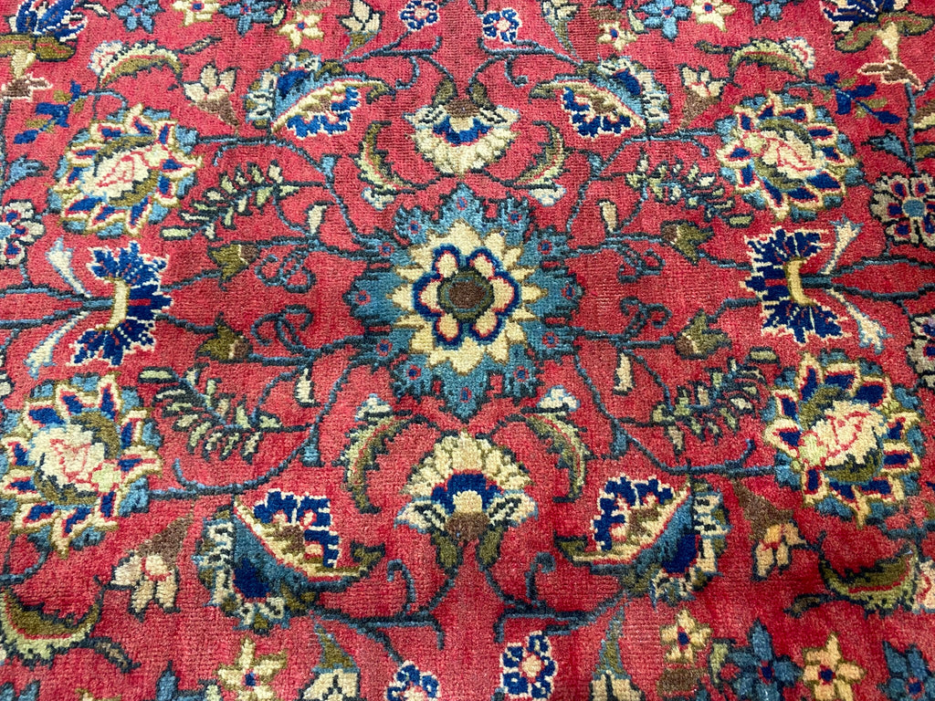 8.8 x 12.3 Semi-Antique Persian Tabriz Wool Rug #F-6903