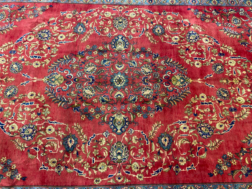 8.8 x 12.3 Semi-Antique Persian Tabriz Wool Rug #F-6903