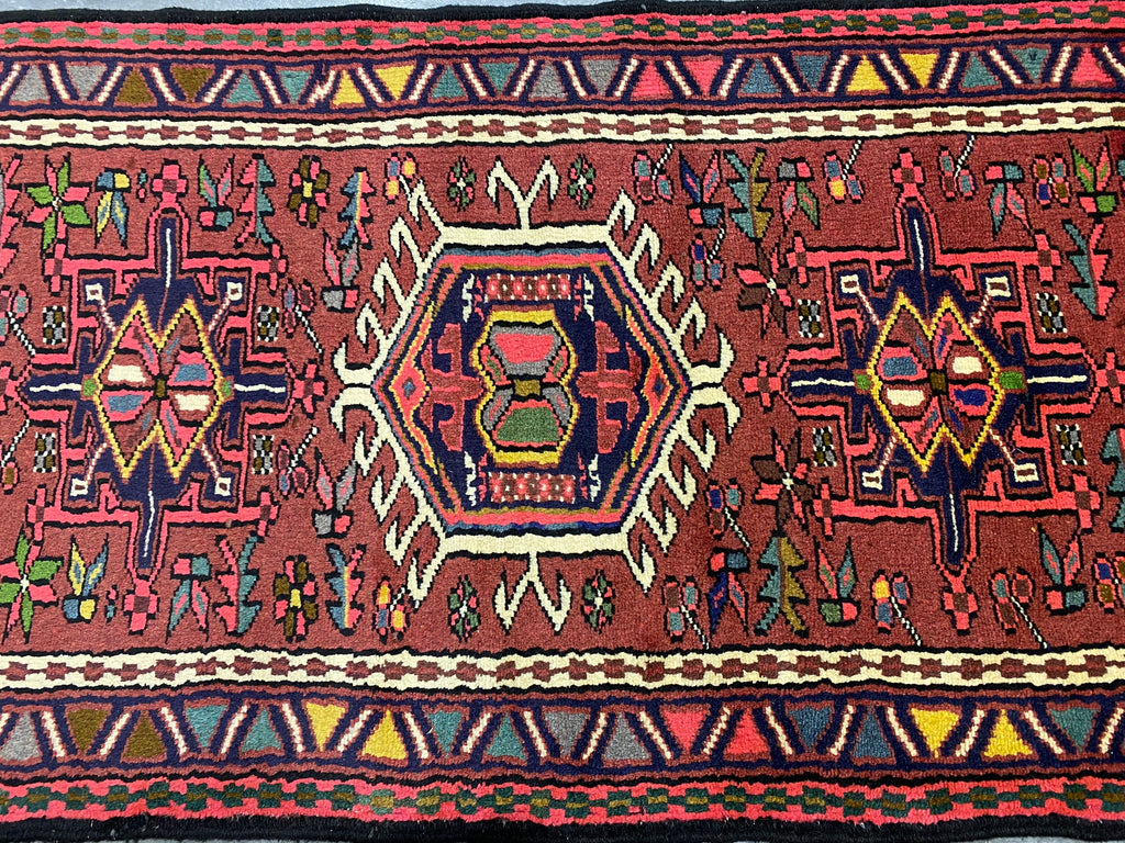 2.5 x 12.6 Persian Runner Heriz Karaje #F-6905