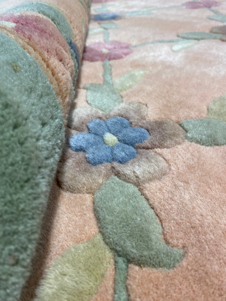 8.2 x 11.3 Estate Chinese Handmade Wool Rug TRANSITIONAL #F-6906