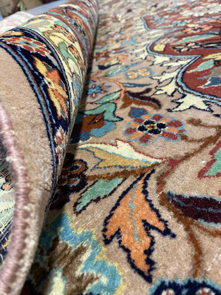 9.10 X 14.0 Finer Weave Handmade Rug NEUTRAL BROWN #F-6907