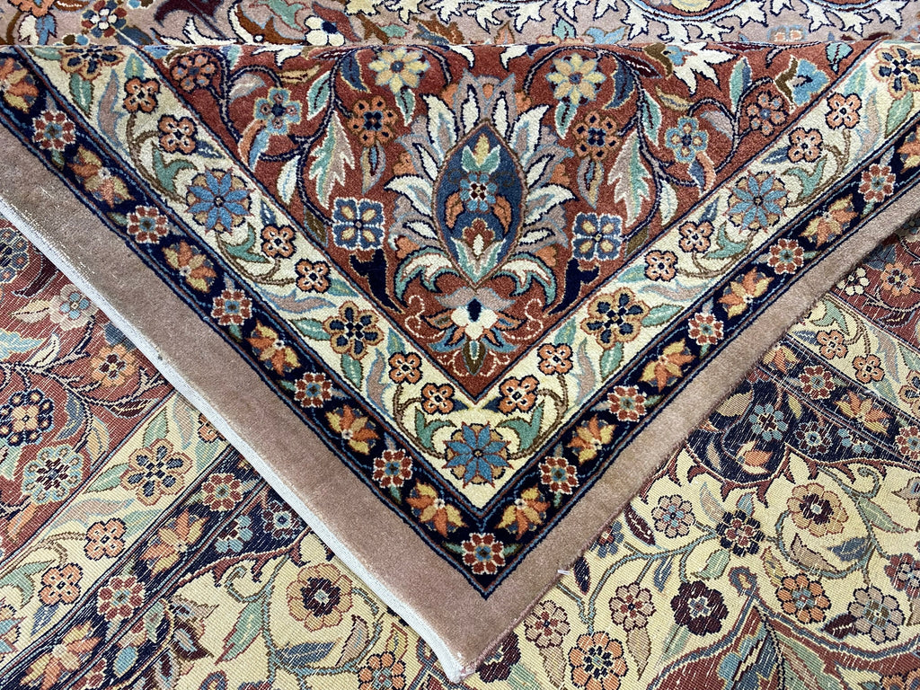 9.10 X 14.0 Finer Weave Handmade Rug NEUTRAL BROWN #F-6907