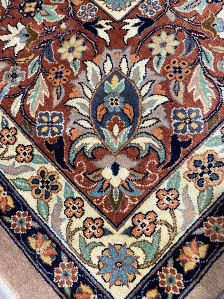 9.10 X 14.0 Finer Weave Handmade Rug NEUTRAL BROWN #F-6907