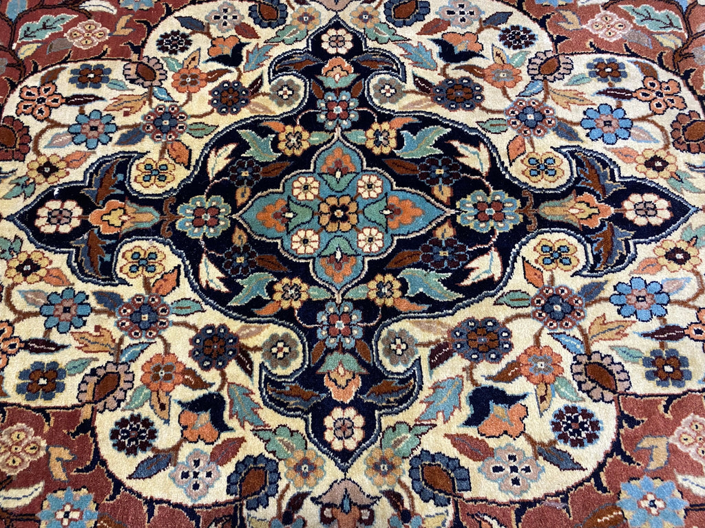 9.10 X 14.0 Finer Weave Handmade Rug NEUTRAL BROWN #F-6907