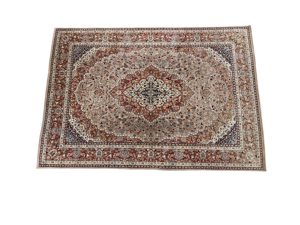 9.10 X 14.0 Finer Weave Handmade Rug NEUTRAL BROWN #F-6907