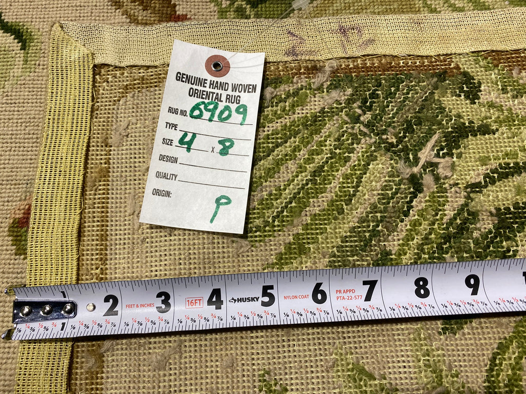 4.0 x 6.0 Monkey Garden Handmade Needle Point Tapestry Rug #F-6909