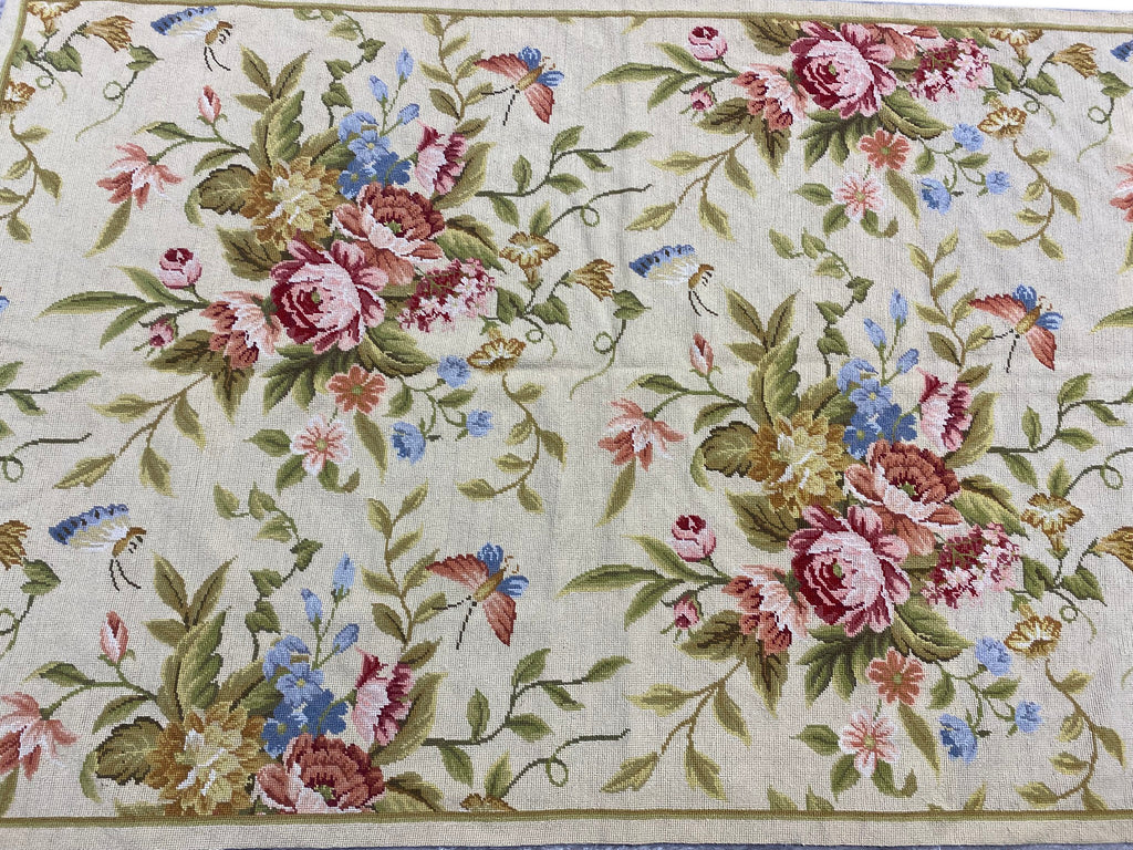 4.0 x 6.0  Needle Point Beautiful Spring Rug  #F-6910