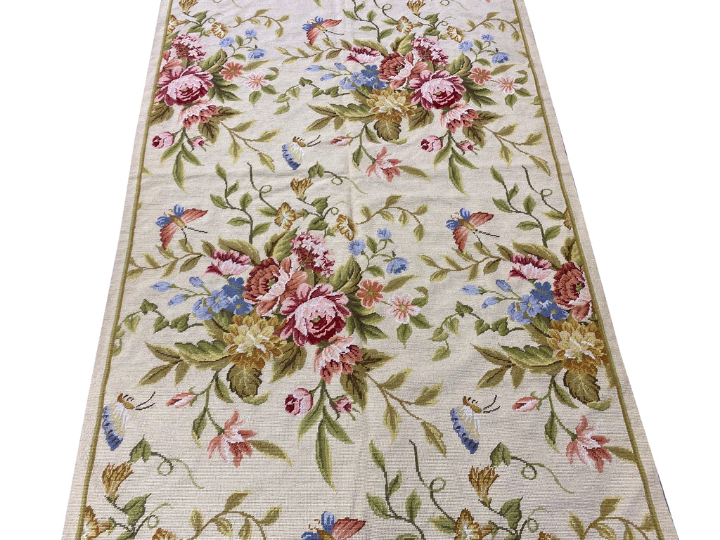 4.0 x 6.0  Needle Point Beautiful Spring Rug  #F-6910