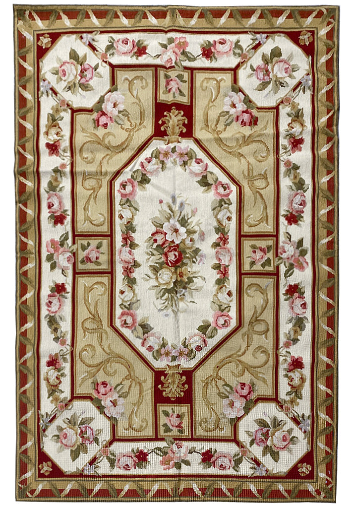 4.0 x 6.0  Needle Point Rug Beautiful #F-6911