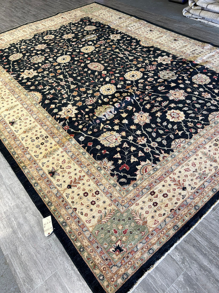 BLACK CHOBI PESHAWAR ZIGLER 10' x 14' Rug 11684