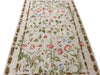 Load image into Gallery viewer, 5.0 x 8.0 Needle Point Transitional French  Floral Rug #F-6914