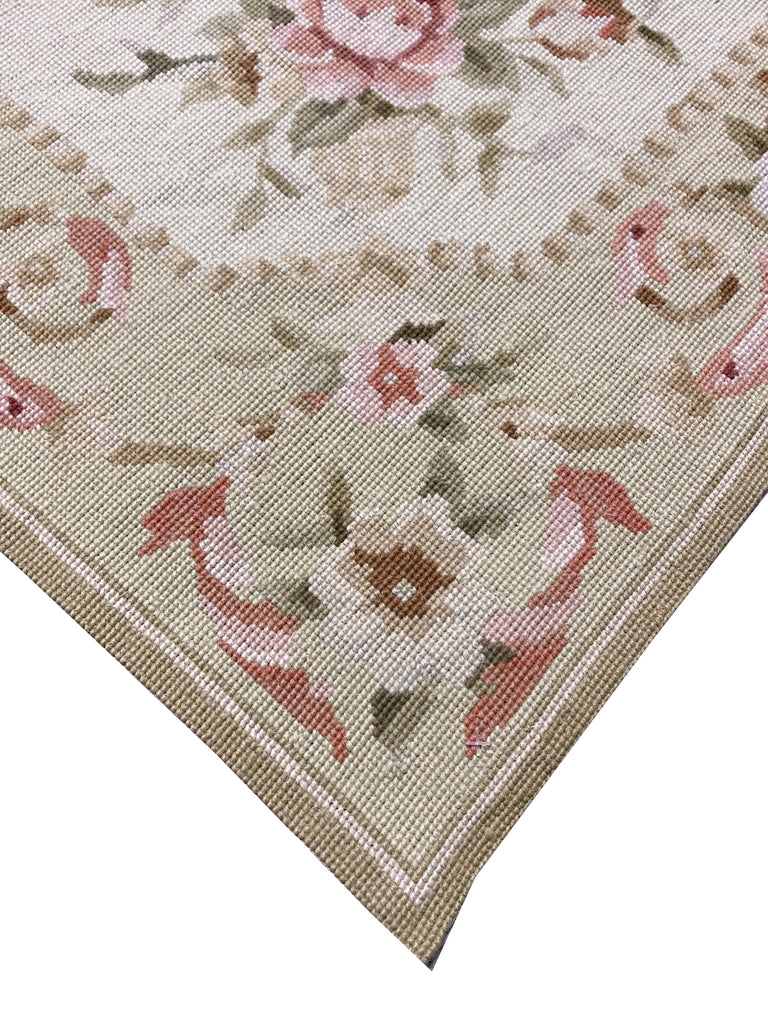 3.0 x 5.0 Needle Point French Aubusson Flat Weave Rug #F-6915